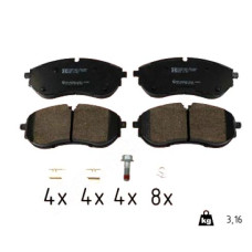 22493.195.2 Zimmermann Передние тормозные колодки на VW GRAND CALIFORNIA Camper (SCB, SCC) с двигателем 2.0 TDI FWD 130 кВт (177 л.с.)
