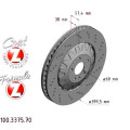 Передній гальмівний диск із перфорацією 400х38 Zimmermann Formula Z