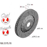 Передний тормозной диск с перфорацией 400х38 100337570 Otto Zimmermann Formula Z