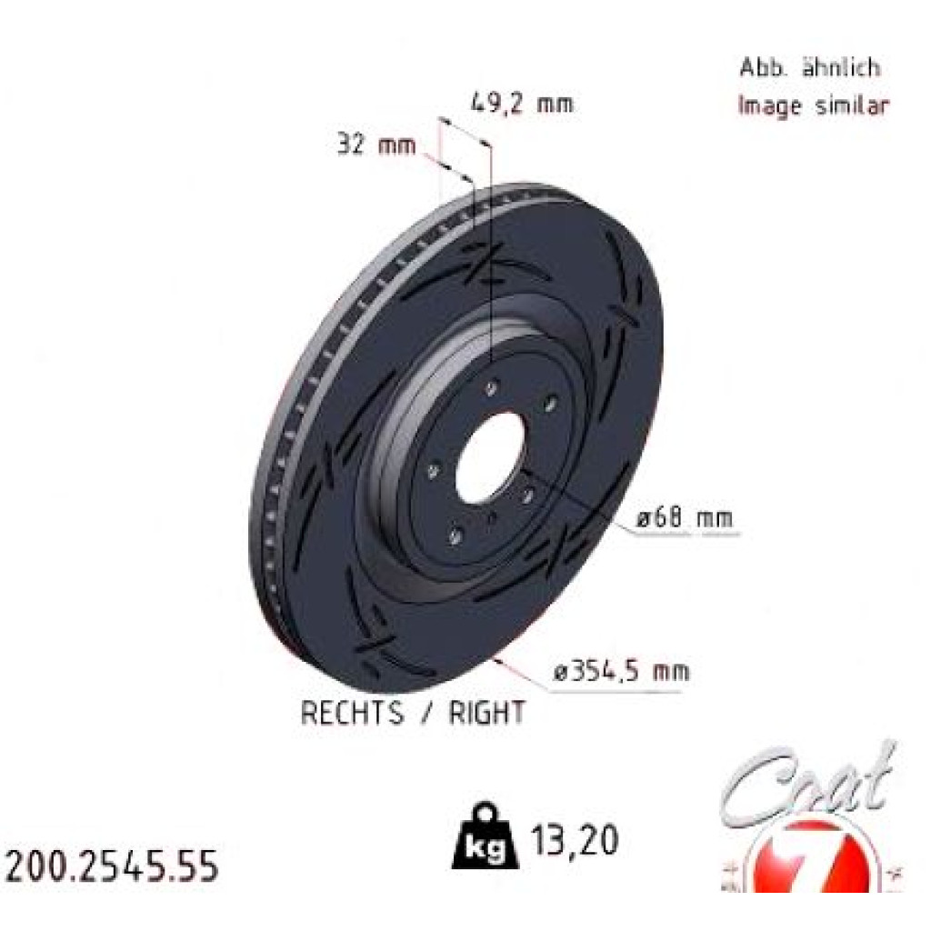 200.2545.55 Zimmermann Black Z Спортивный передний правый