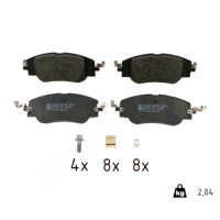 26620.180.2 Zimmermann Передние тормозные колодки на OPEL VAUXHALL CORSA Mk V (F) с двигателем CORSA-e 115 кВт (156 л.с.)
