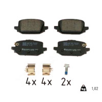 26589.175.2 Zimmermann Задние тормозные колодки на NISSAN QASHQAI III (J12) с двигателем 1.3 DIG-T 4WD