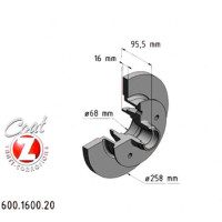 600.1600.20 Zimmermann Передний тормозной диск 258x16 на VW TRANSPORTER T3 АВТОБУС (25_) с двигателем 2.1 i
