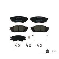 22434.145.2 Zimmermann Задние тормозные колодки на TOYOTA PRIUS (_W6_) с двигателем 2.0 PHEV (MXWH61L, MXWH61)