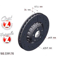 100.3391.70 Zimmermann Formula Z Передний тормозной диск 349x34 на AUDI A6 Allroad (4AH, C8) с двигателем 55 TDI Mild Hybrid quattro 253 кВт (344 л.с.)