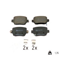 26372.155.2 Zimmermann Задние тормозные колодки на TESLA MODEL 3 с двигателем EV 357 кВт (485 л.с.)