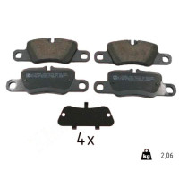 24554.160.9 Zimmermann Задние тормозные колодки на PORSCHE CAYENNE (9YA) с двигателем 2.0 E-Hybrid AWD (9YAAR1)
