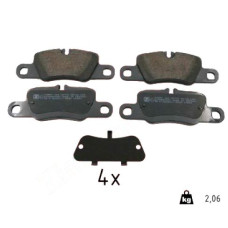 24554.160.9 Zimmermann Задні гальмівні колодки на PORSCHE CAYENNE Coupe (9YB) з двигуном 4.0 GTS