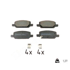 26277.155.2 Zimmermann Задние тормозные колодки на TESLA MODEL 3 с двигателем EV AWD 350 кВт (476 л.с.)