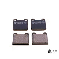 21035.155.1 Zimmermann Задние тормозные колодки на MERCEDES-BENZ S-CLASS (W116) с двигателем 450 SE, SEL (116.032)