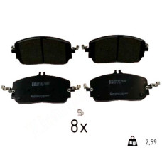 26581.180.1 Zimmermann Передние тормозные колодки на MERCEDES-BENZ BBDC E-CLASS (W214) с двигателем E 260 L EQ Boost (214.150)