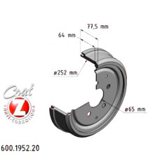 Тормозной барабан 286 мм 600195220 Otto Zimmermann