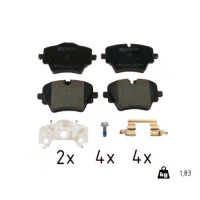 25617.185.2 Zimmermann Передние тормозные колодки на BMW X2 (U10) с двигателем xDrive 20 i