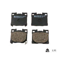 26423.145.1 Zimmermann Задние тормозные колодки на TOYOTA YARIS (_P21_, _PA1_, _PH1_) с двигателем 1.6 GR 4WD (GXPA16) 192 кВт (261 л.с.)