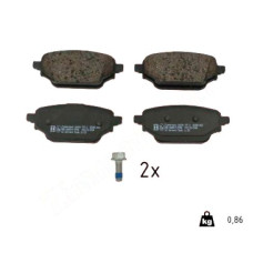 26654.170.2 Zimmermann Задние тормозные колодки на NISSAN TOWNSTAR МИНИВЭН (XFK) с двигателем Electric