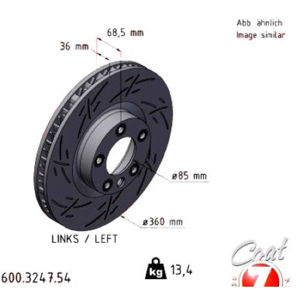 600.3247.54 Zimmermann Black Z Спортивний передній лівий