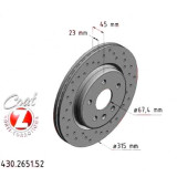 Спортивный задний тормозной диск с перфорацией 315х23 430265152 Otto Zimmermann Sport Z