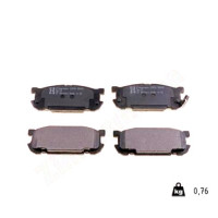 23876.130.1 Zimmermann Задні гальмівні колодки на MAZDA MX-5 II (NB) з двигуном 1.8 16V (NB8C) 107 кВт (146 к.с.)
