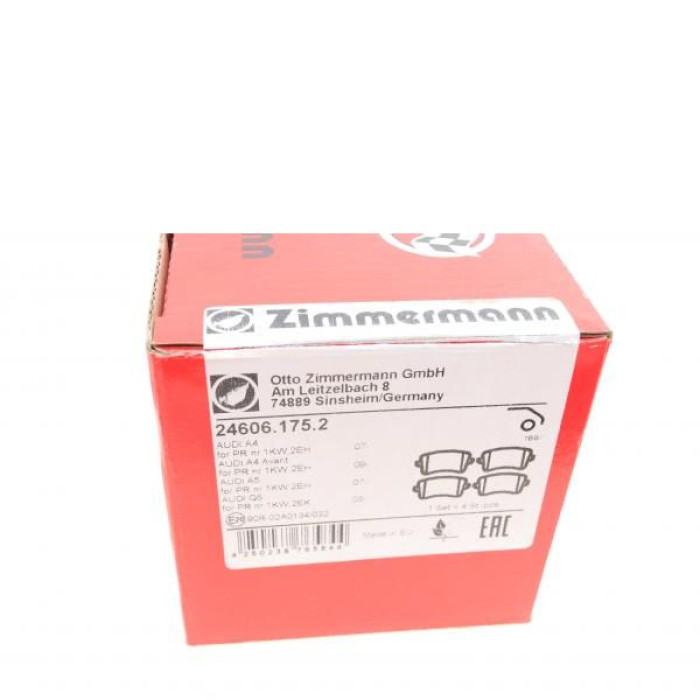 24606.175.2 Задние тормозные колодки Otto Zimmermann 24606.175.2 Задние тормозные колодки Otto Zimmermann