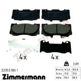 223531801 Zimmermann Передні гальмівні колодки 