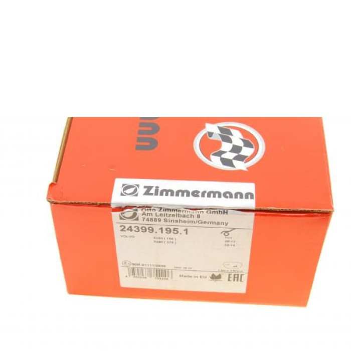 24399.195.1 Передние тормозные колодки Otto Zimmermann 24399.195.1 Передние тормозные колодки Otto Zimmermann