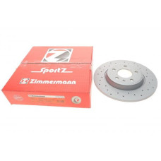 100333352 Zimmermann Sport Z Спортивный задний тормозной диск с перфорацией 300x12