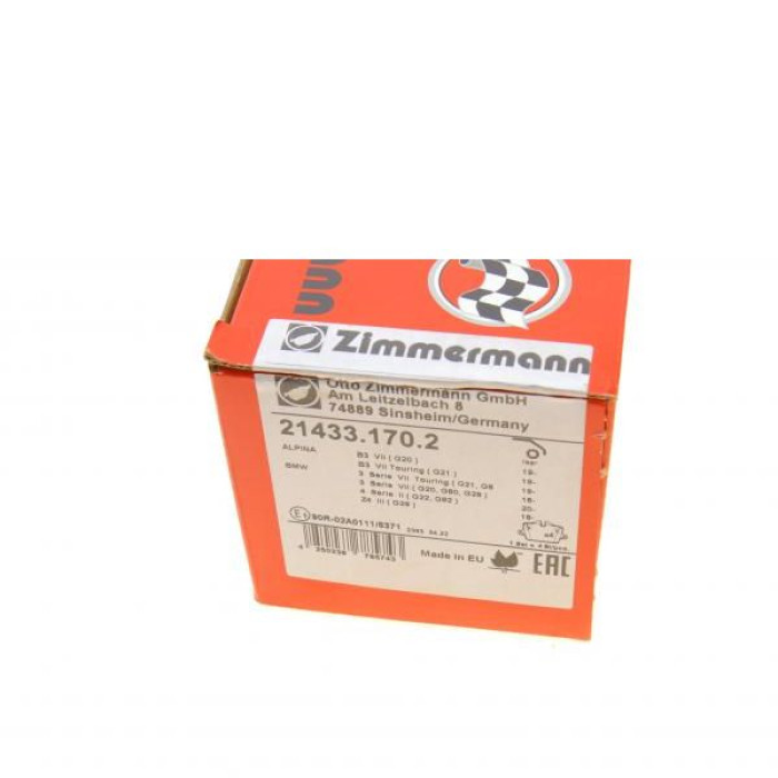 21433.170.2 Задние тормозные колодки Otto Zimmermann 21433.170.2 Задние тормозные колодки Otto Zimmermann