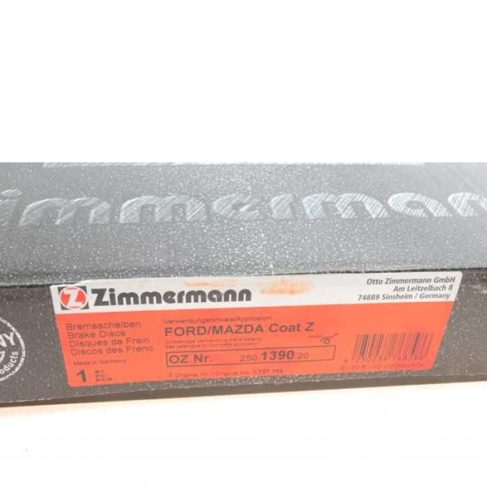 250.1390.20 Передний тормозной диск 302x32 Otto Zimmermann CoatZ 250.1390.20 Передний тормозной диск 302x32 Otto Zimmermann CoatZ
