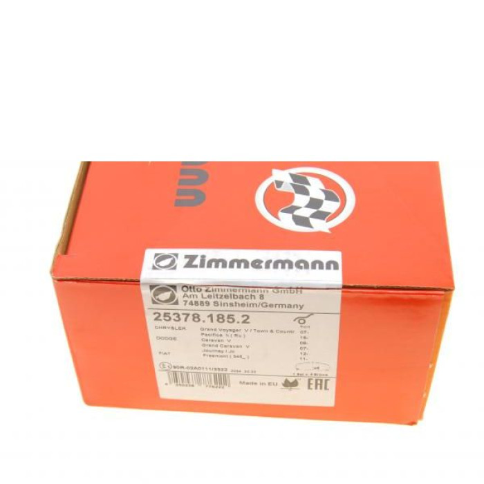 25378.185.2 Передние тормозные колодки Otto Zimmermann 25378.185.2 Передние тормозные колодки Otto Zimmermann
