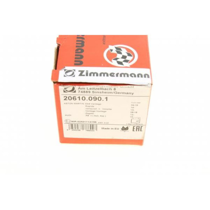 206100901 Zimmermann Задние тормозные колодки (для системы Brembo) 206100901 Zimmermann Задние тормозные колодки (для системы Brembo)