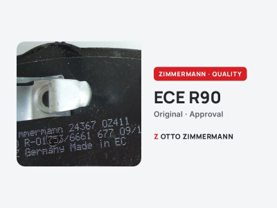 ECE R90: что означает маркировка и как отличить оригинал Zimmermann