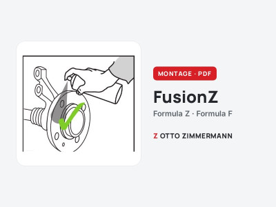 Монтаж складених дисків Zimmermann FusionZ (Formula Z, Formula F): інструкція