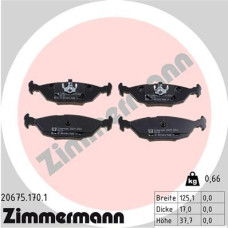 Задние тормозные колодки 206751701 Otto Zimmermann
