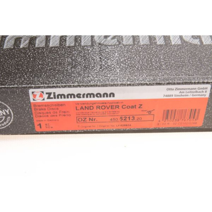 450.5213.20 Передний тормозной диск 360x30 Otto Zimmermann CoatZ 450.5213.20 Передний тормозной диск 360x30 Otto Zimmermann CoatZ