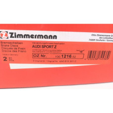 Спортивный передний тормозной диск с перфорацией 288x25 100121652 Otto Zimmermann Sport Z