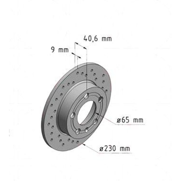 100.1236.52 Zimmermann Sport Z Спортивный задний тормозной диск с перфорацией 230x9 на VW BORA Variant (1J6) с двигателем 1.8 T 100.1236.52 Zimmermann Sport Z Спортивный задний тормозной диск с перфорацией 230x9 на VW BORA Variant (1J6) с двигателем 1.8 T