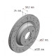 400.3661.52 Zimmermann Sport Z Спортивный задний тормозной диск с перфорацией 320x24 на MERCEDES-BENZ S-CLASS (W221) с двигателем S 500 4-matic (221.086, 221.186)