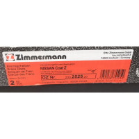 200.2525.20 Zimmermann Передний тормозной диск 260x22 на NISSAN MICRA IV (K13) с двигателем 1.2 DIG-S