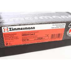 200.2526.20 Zimmermann Передний тормозной диск 280x24 на NISSAN JUKE (F15) с двигателем 1.6 DIG-T 4x4