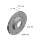 150.1269.52 Zimmermann Sport Z Спортивный передний тормозной диск с перфорацией 286x22 на BMW 3 (E36) с двигателем 325 tds