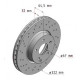 400.3664.52 Zimmermann Sport Z Спортивный передний тормозной диск с перфорацией 322x32 на MERCEDES-BENZ E-CLASS (W212) с двигателем E 350 4-matic (212.088)