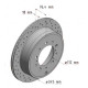 590.2817.52 Zimmermann Sport Z Спортивный задний тормозной диск с перфорацией 345x18 на TOYOTA LAND CRUISER 200 (_J2_) с двигателем 4.5 D4-D (VDJ200)