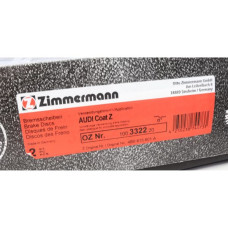 100.3322.20 Zimmermann Задний тормозной диск 255x10 на AUDI A6 Avant (4B5, C5) с двигателем 2.5 TDI quattro