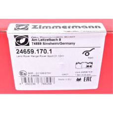 Передние тормозные колодки 246591701 Otto Zimmermann