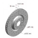 600.3243.52 Zimmermann Sport Z Спортивный передний тормозной диск с перфорацией 340x30 на VW PASSAT (3G2, CB2) с двигателем 1.4 TSI