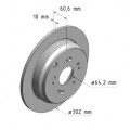 Задній гальмівний диск 302x10 Zimmermann CoatZ