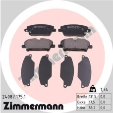Передние тормозные колодки 240871751 Otto Zimmermann