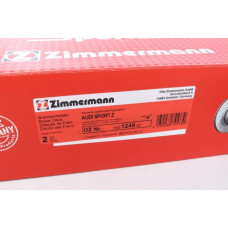 100.1249.52 Zimmermann Sport Z Спортивный передний тормозной диск с перфорацией 320x30 на AUDI A6 Avant (4B5, C5) с двигателем 2.0