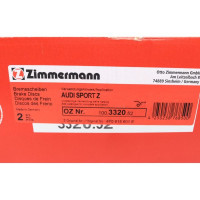 Спортивный задний тормозной диск с перфорацией 302x12 100332052 Otto Zimmermann Sport Z