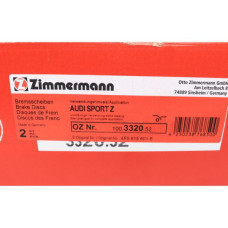 Спортивный задний тормозной диск с перфорацией 302x12 100332052 Otto Zimmermann Sport Z